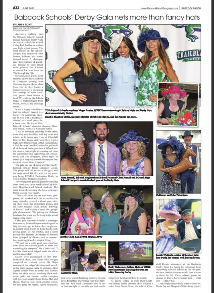Mandy Carter in Babcock Telegraph for Derby Gala Fundraiser