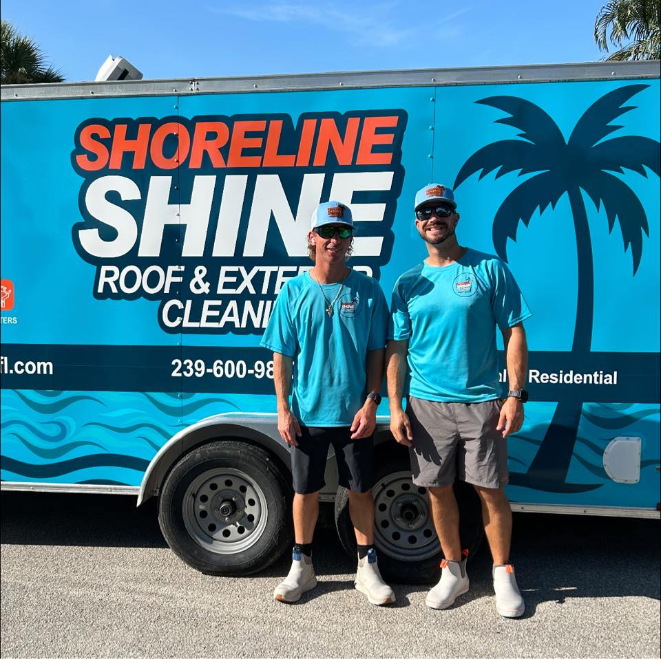Shoreline Shine Roof & Exterior Cleaning, owners Adam and Cam
