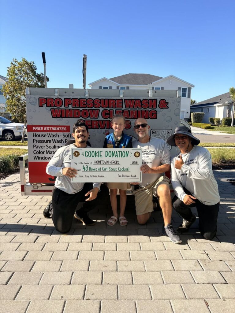 Pro Pressure Wash and Window Cleaning Services supports local scout tropp