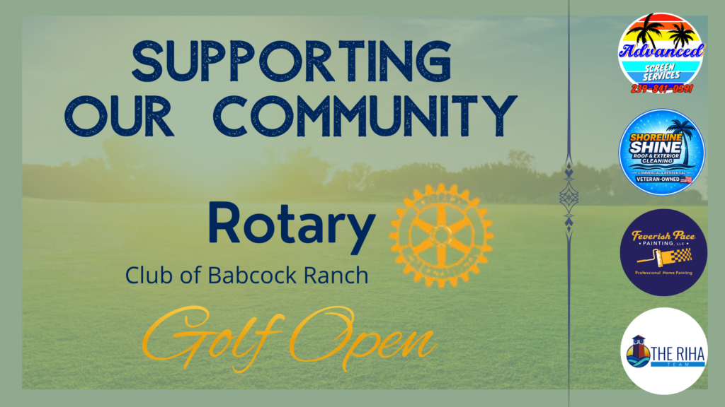 Babcock Grown Businesses sponsored Rotary of Babcock Ranch Golf Open on May 15th in Babcock Ranch
